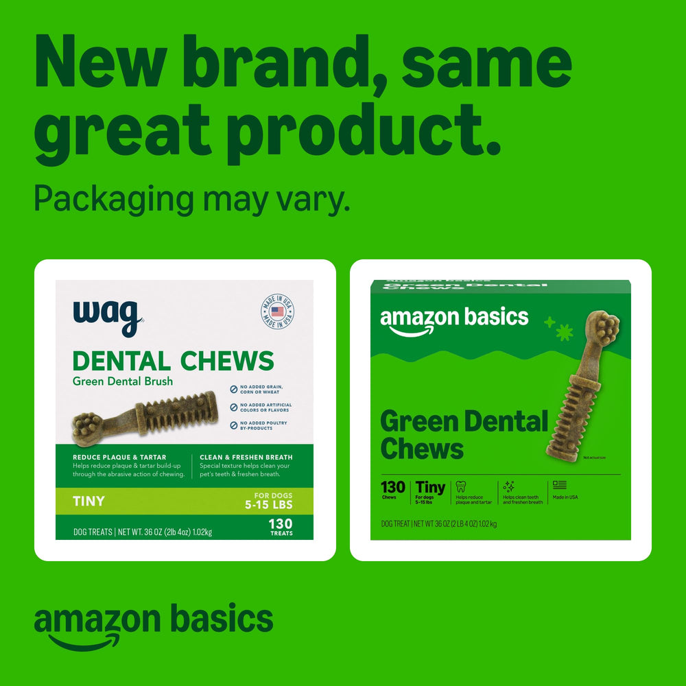 Close-up of Amazon Basics textured chews