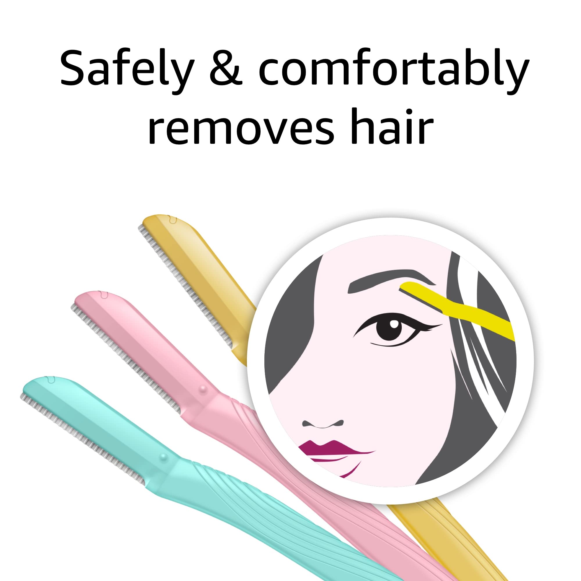 Amazon Basics Dermaplane Razor gentle exfoliation removes dead skin for softer texture