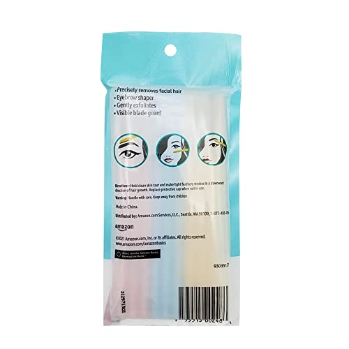 Amazon Basics Dermaplane Razor precision eyebrow shaping in a quick grooming session