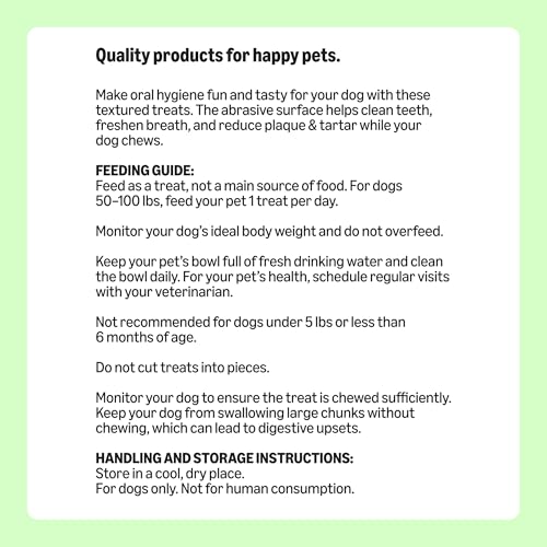 Amazon Basics dental dog treats Minnesota-made: factory badge signifying local production
