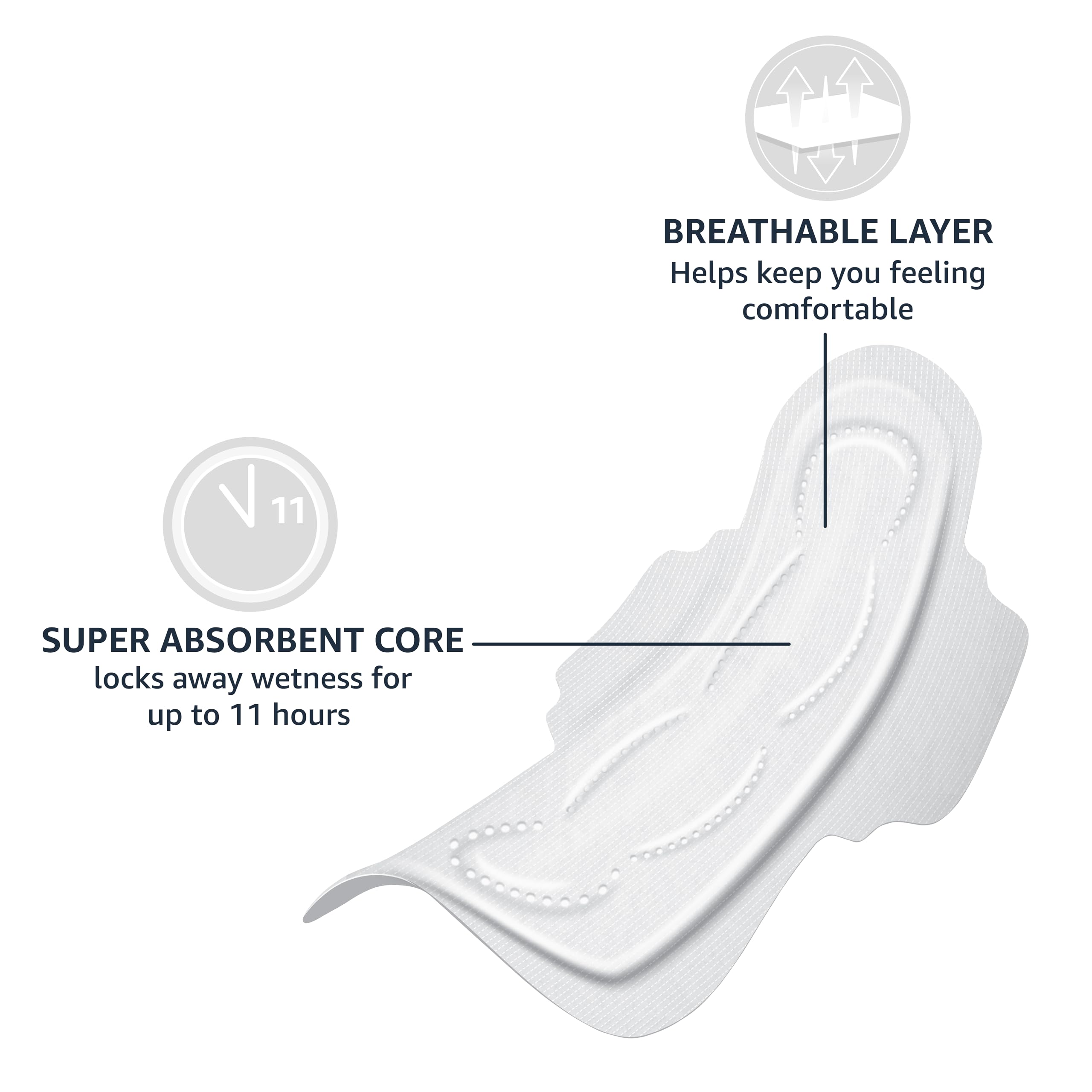 Amazon Basics Dri-Fit cotton layer wicks moisture for a dry feel
