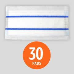Amazon Basics mop pad 11 by 5.9 inches delivering broad coverage for messes.