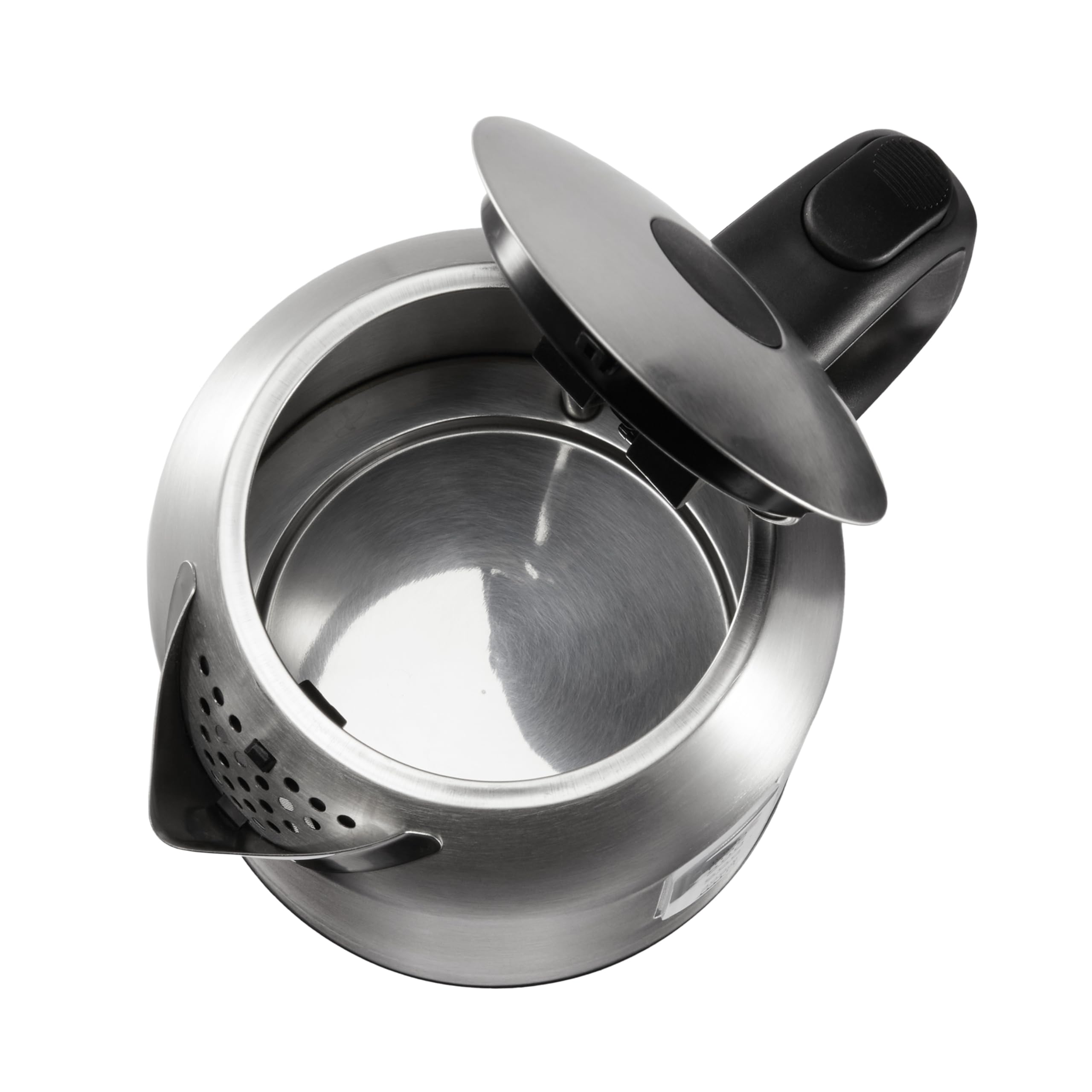 Amazon Basics Electric Kettle steam rising signals quick hot water for beverages