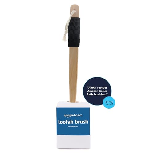 Amazon Basics exfoliating brush creates dense foam with minimal soap.