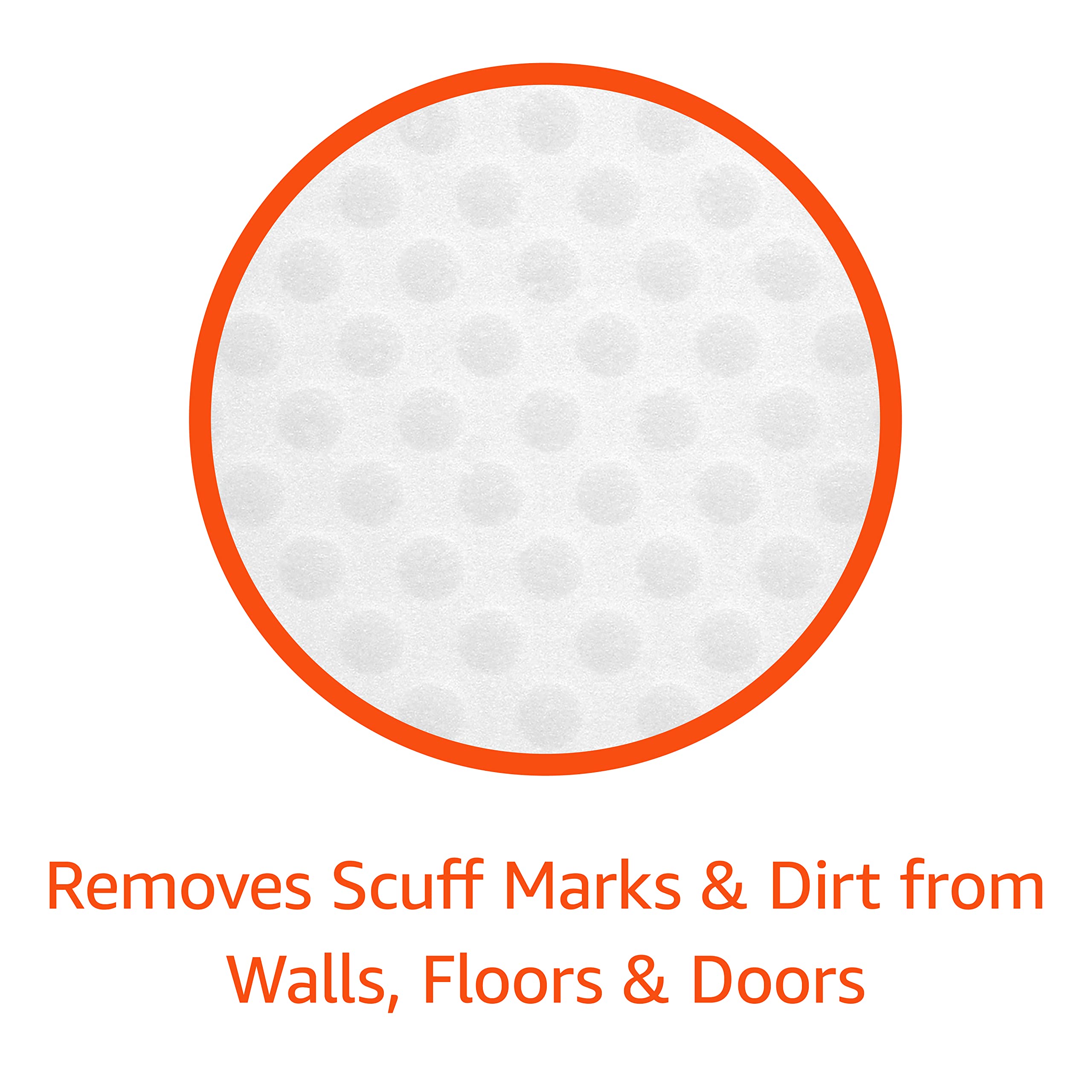 Amazon Basics erasers remove door scuffs without harsh chemicals.