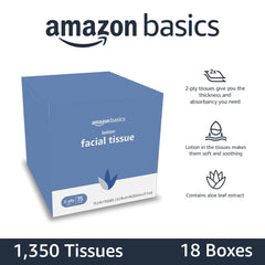 Cube boxes of Amazon Basics tissues offer versatile storage on desks.