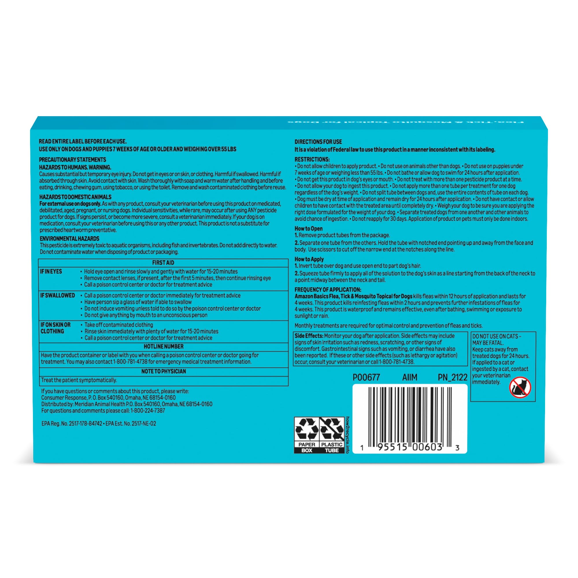 Amazon Basics quick-acting formula begins addressing fleas and ticks within 24 hours