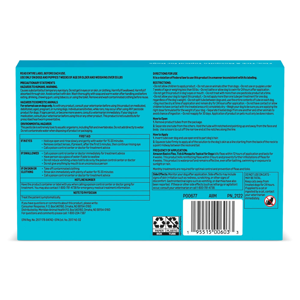 Amazon Basics quick-acting formula begins addressing fleas and ticks within 24 hours