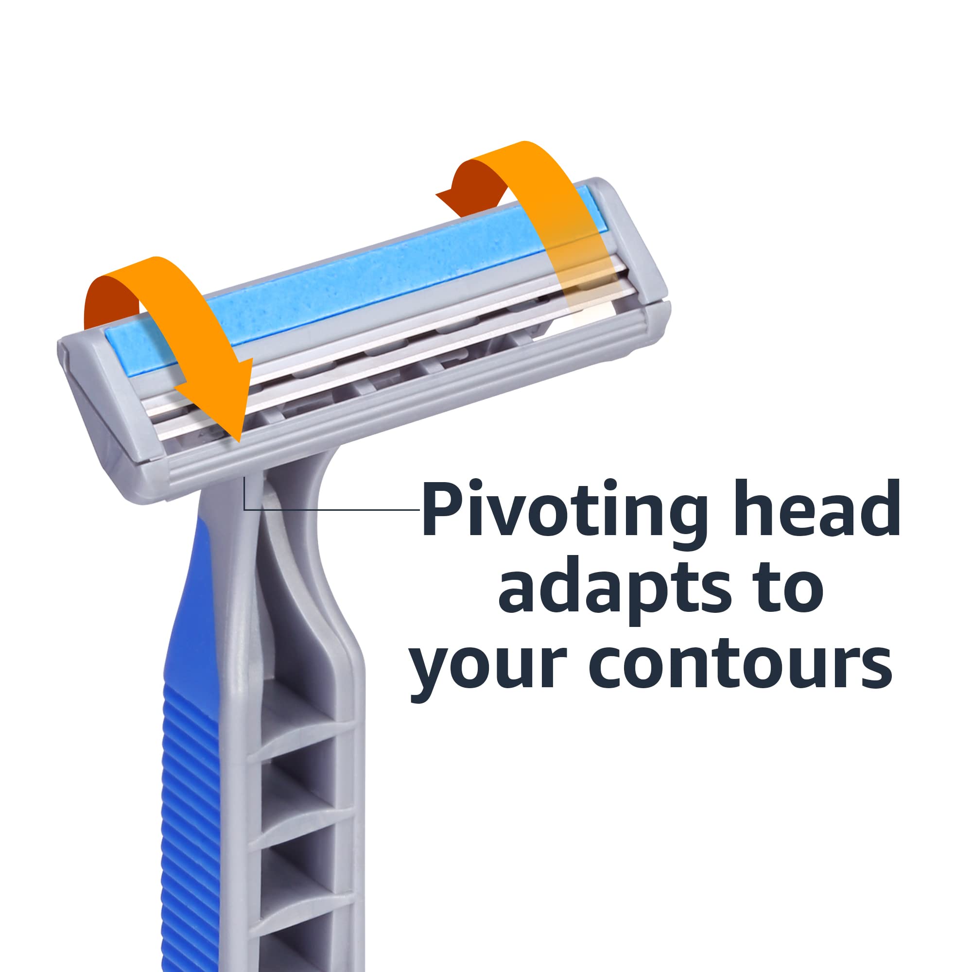 Amazon Basics flow-through design keeps blades clean for a smooth shave