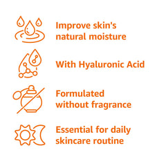 Amazon Basics fragrance-free label signals clean, fragrance-free skincare option.