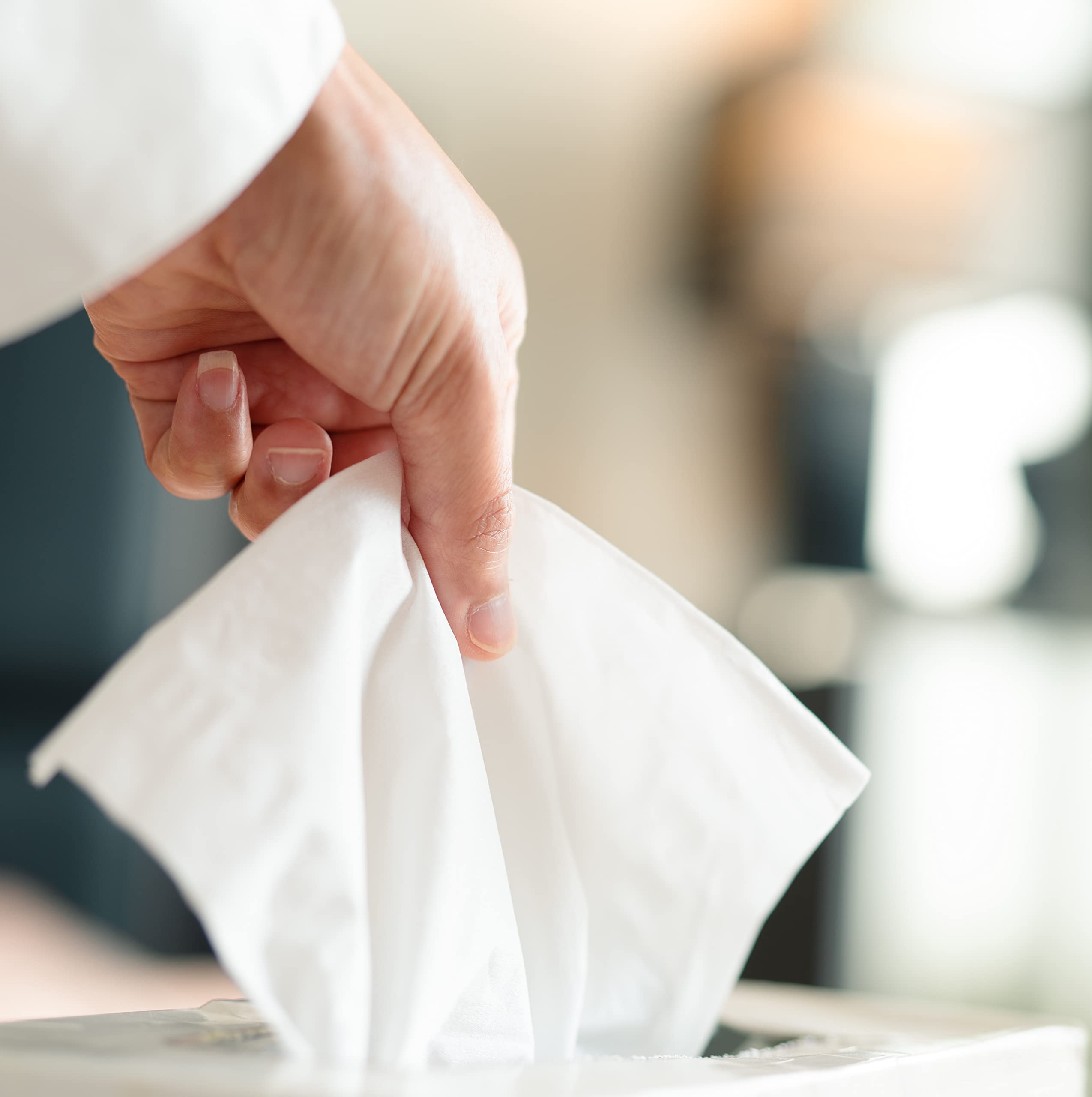 Amazon Basics FSC-certified seal on tissue packaging