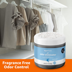 Amazon Basics Gel Odor Eliminator improving bathroom and laundry room air quality