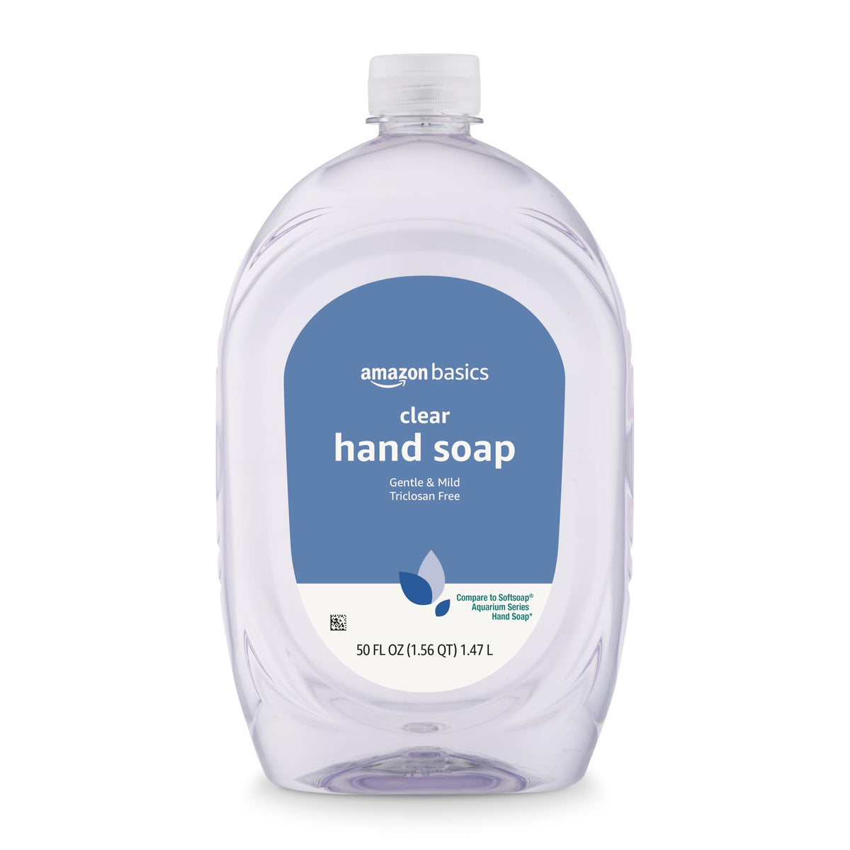Amazon Basics Gentle & Mild Clear Hand Soap Refill bottle for daily hand cleansing