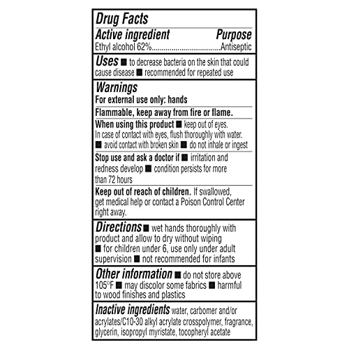 Amazon Basics Hand Sanitizer 67.6 oz bottle for family use.