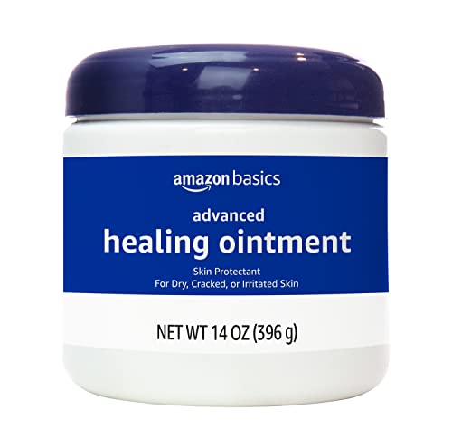 Amazon Basics Healing Ointment lip application, moisturizes and protects chapped lips