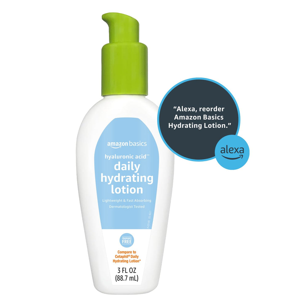 3-ounce travel-friendly bottle of Amazon Basics moisturizer.