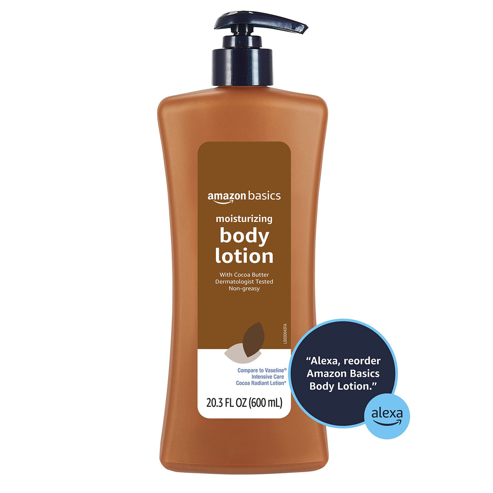 Amazon Basics hypoallergenic paraben-free lotion supports gentle daily care