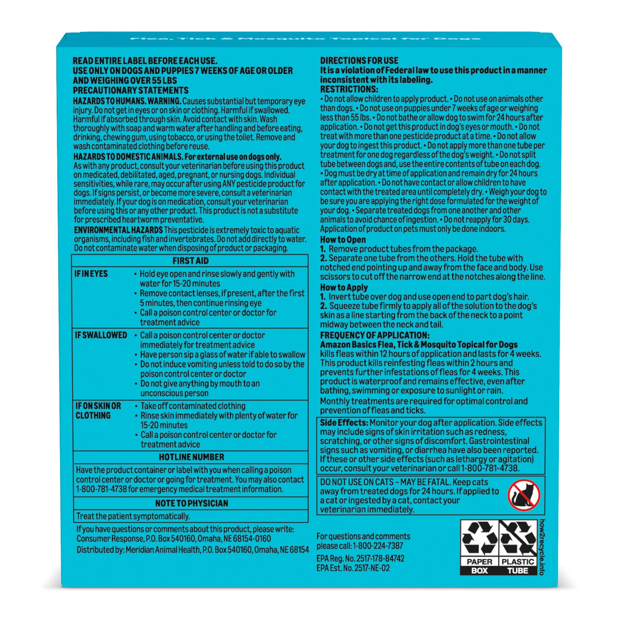 Clear usage instructions and safety notes accompany the product.