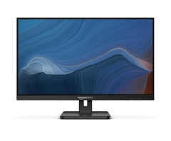 Amazon Basics 27-inch IPS monitor front view shows vivid colors for work and streaming