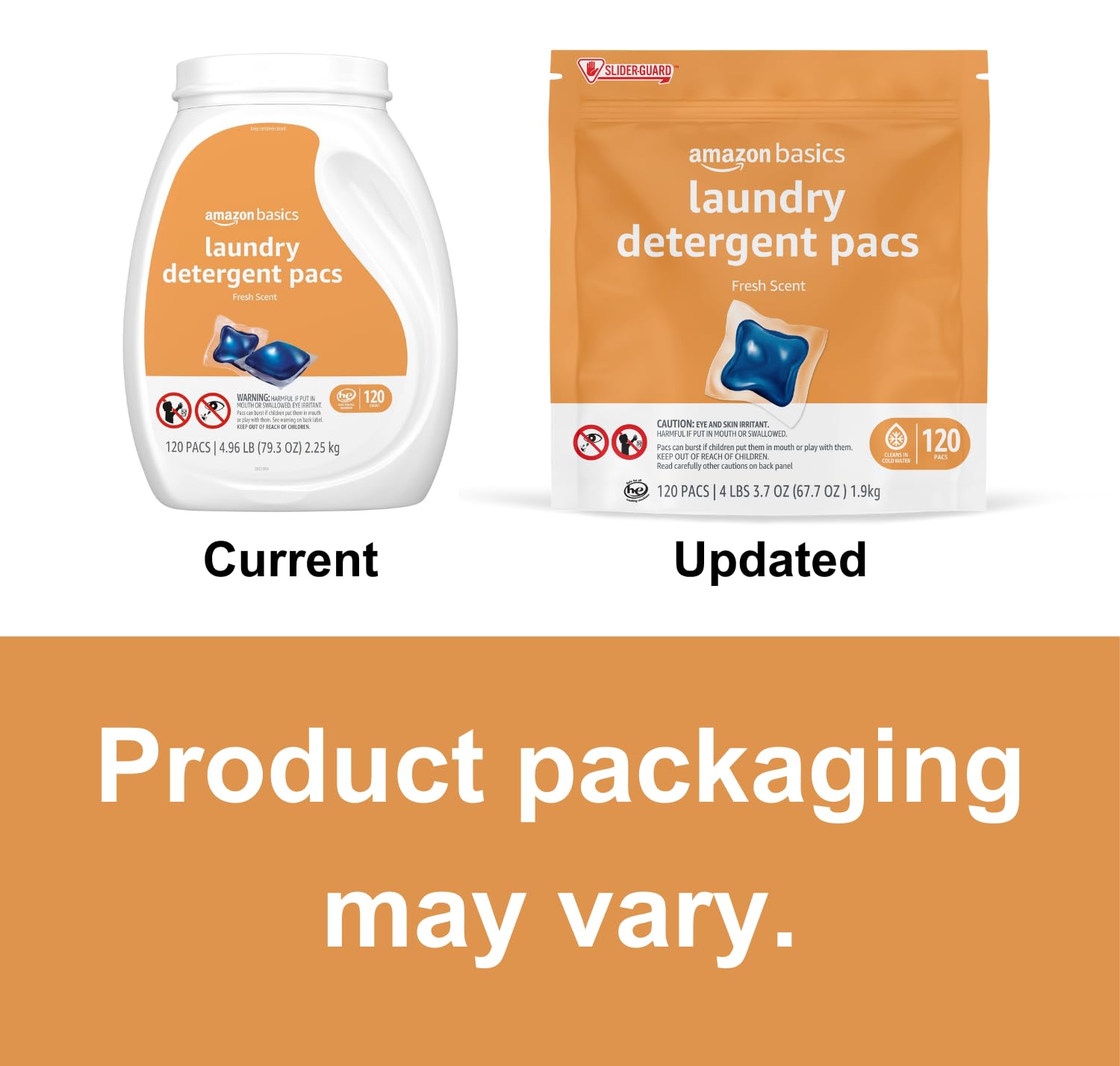 Amazon Basics laundry pacs dissolving in cold water demonstrate versatile cleaning.