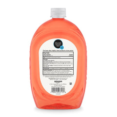 Amazon Basics refill front label showing citrus scent and ingredients