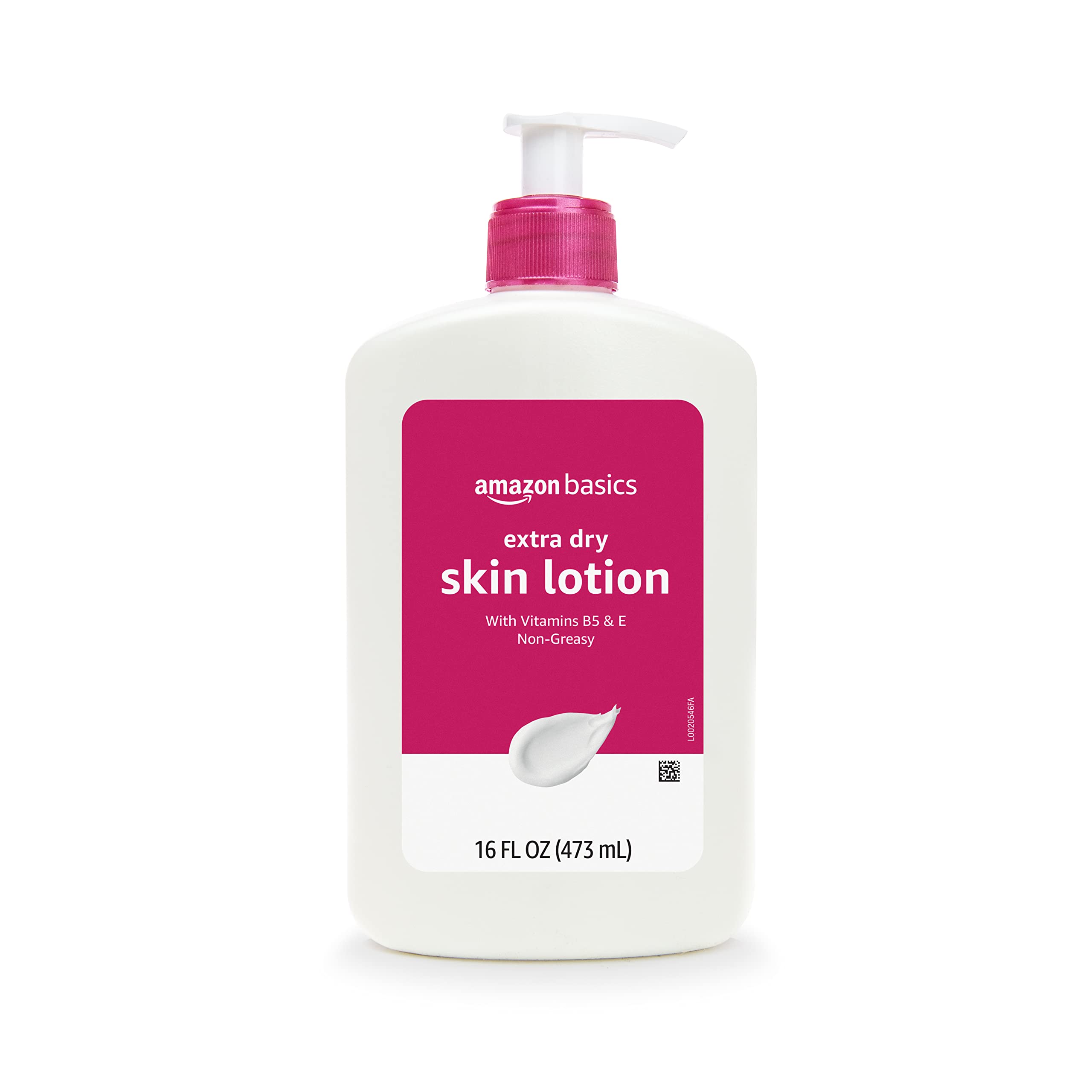 Amazon Basics lotion application on forearm shows smooth, non-greasy finish