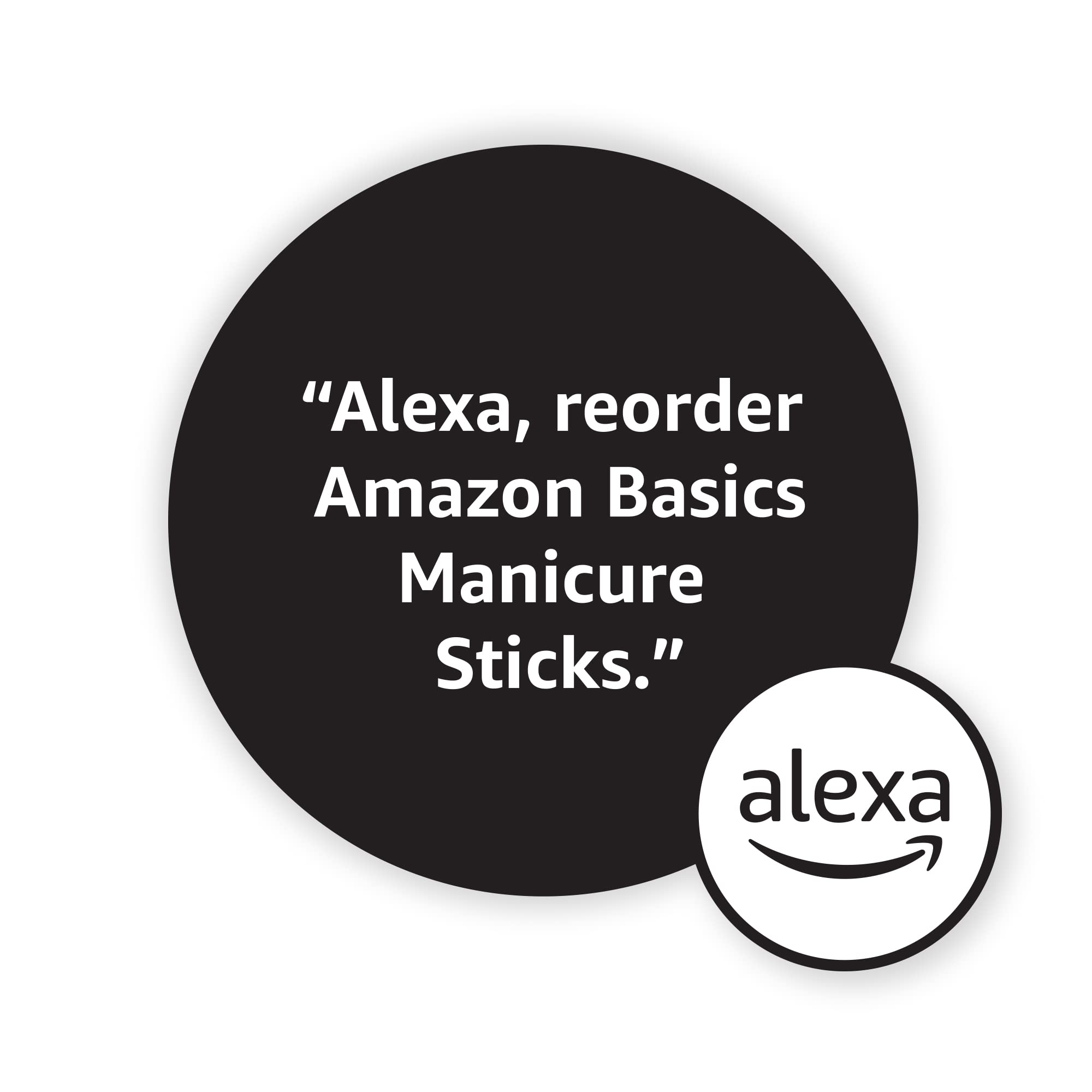 100-count set from Amazon Basics ideal for thorough nail prep.
