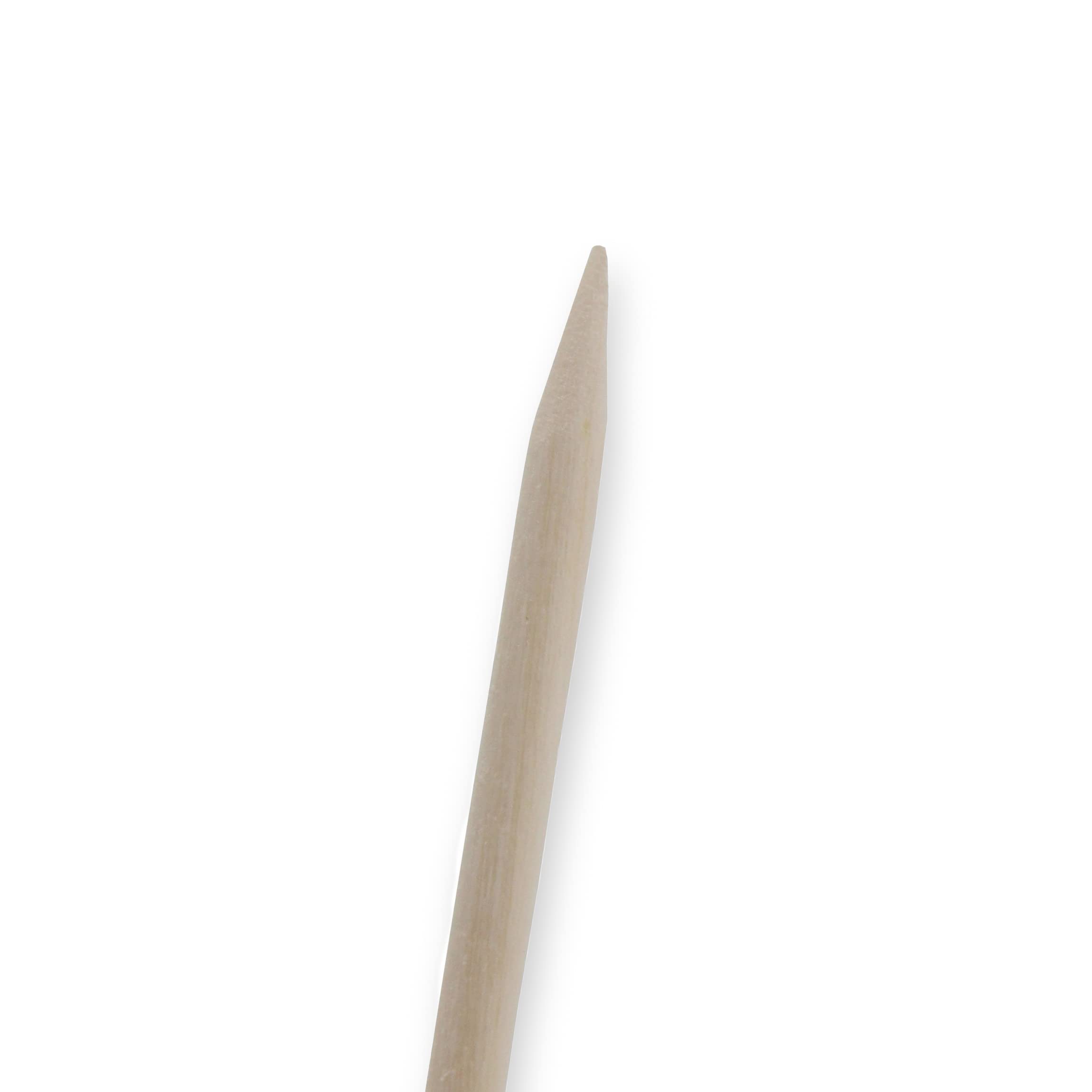 Medium-length grip provides comfortable handling on Amazon Basics manicure sticks.