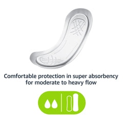Amazon Basics Maxi Pads with Dri-Fit cotton layer keeps skin dry.
