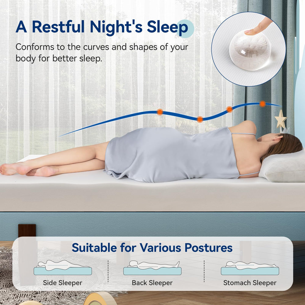Wave-shaped middle layer in Amazon Basics twin mattress for airflow