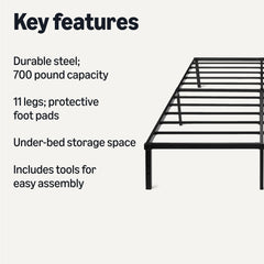 Amazon Basics frame demonstrates quiet, squeak-free design and tight component fit