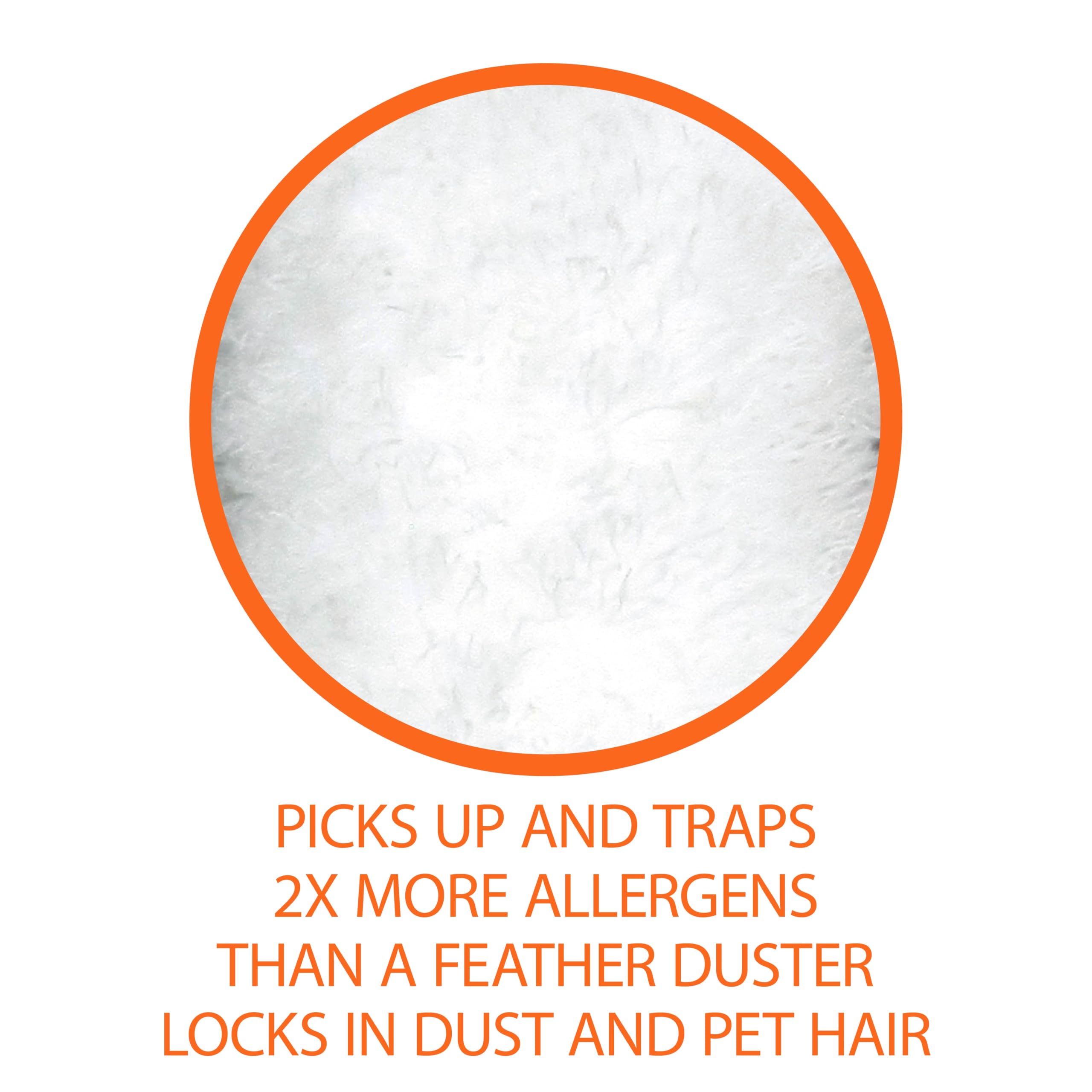 Amazon Basics microfiber plume cleans dust and pet hair effectively.