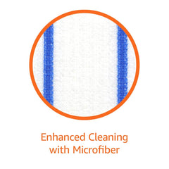 Amazon Basics microfiber mop pad with multi-layer texture for debris pickup.
