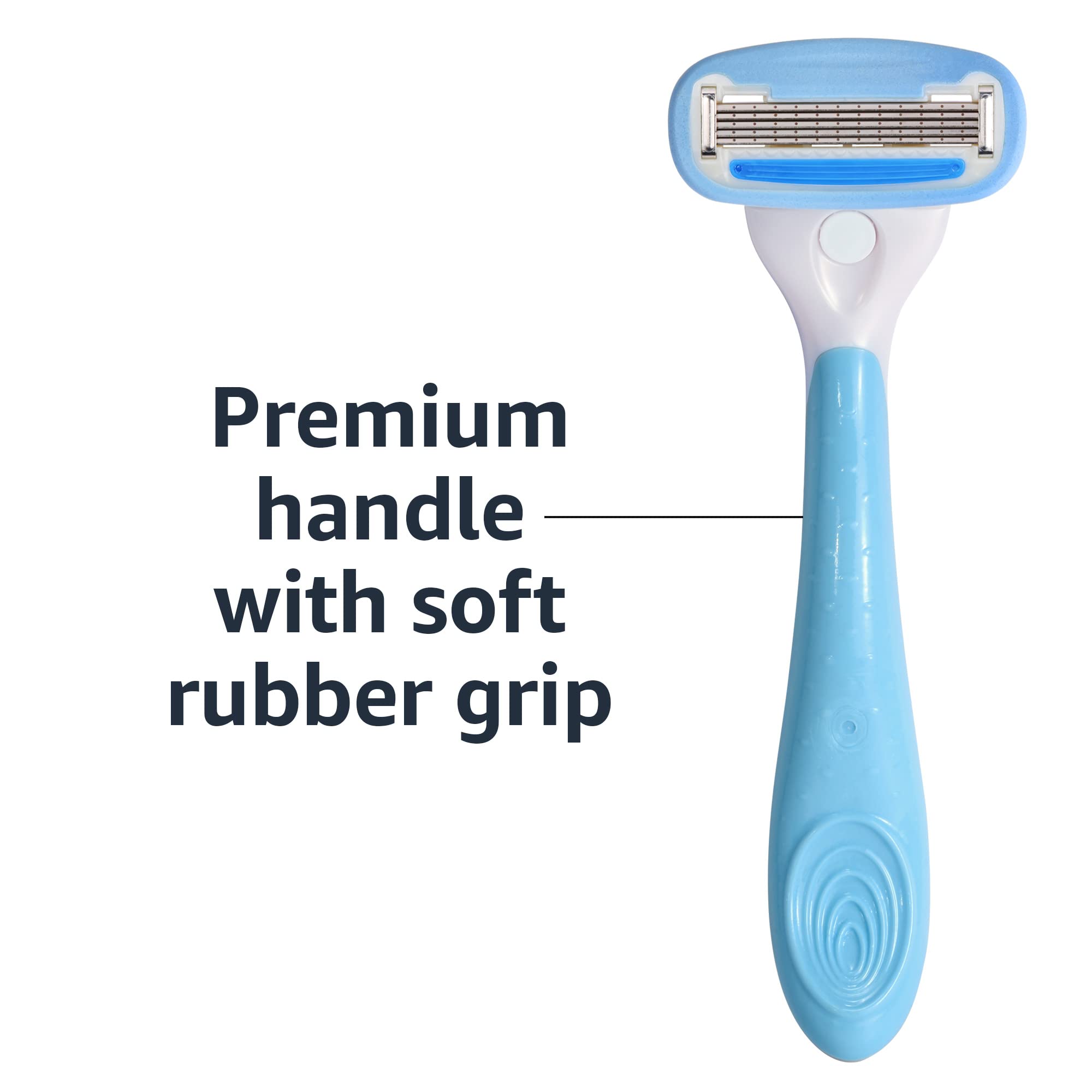 Amazon Basics moisture lubrication strip with botanical oils and Vitamin E for smooth shave
