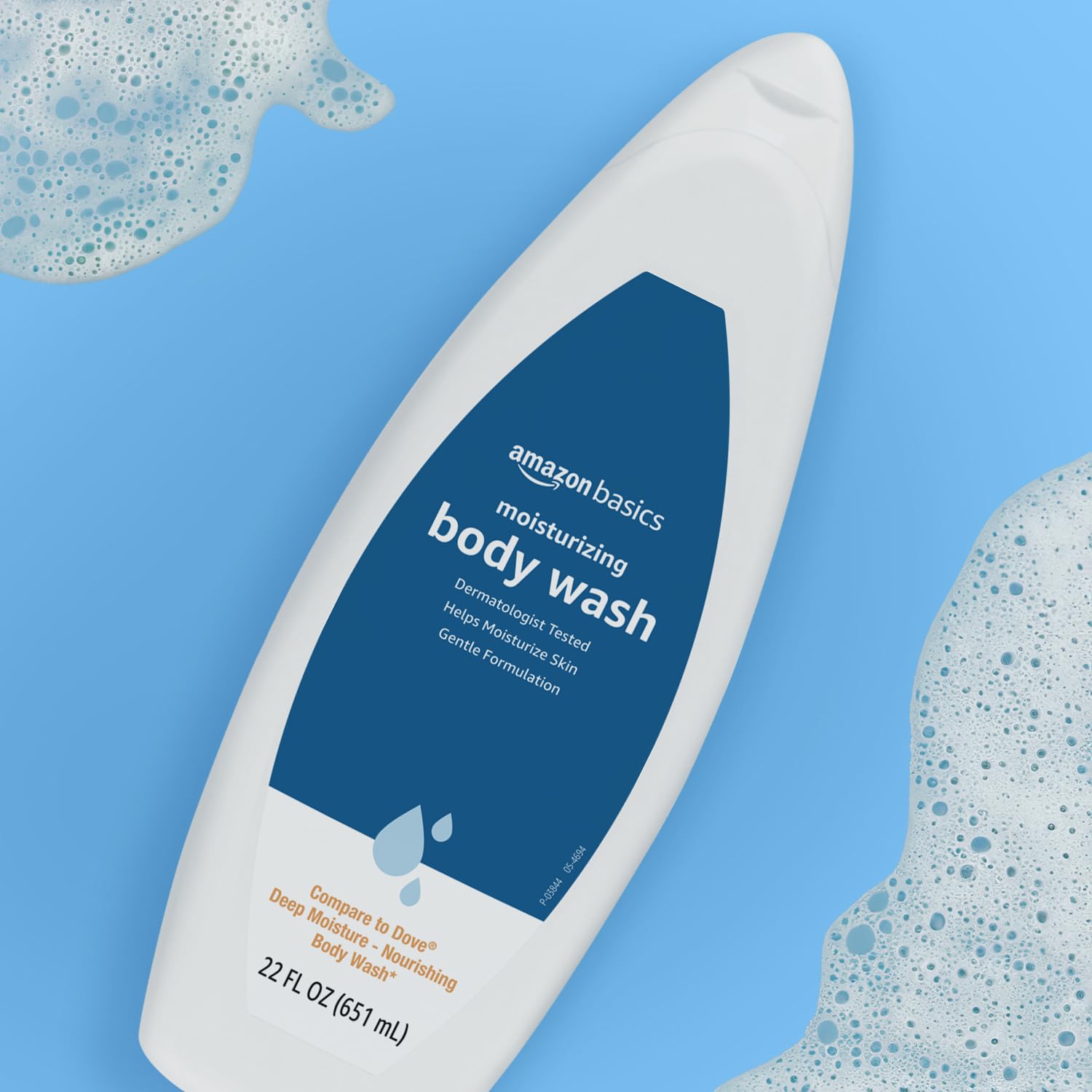Amazon Basics Moisturizing Body Wash in daily use, ideal for shower routines.