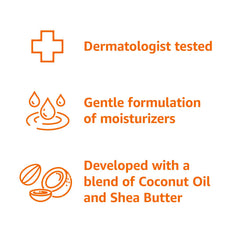 Amazon Basics Moisturizing Body Wash lather highlights creamy foam for skin comfort.