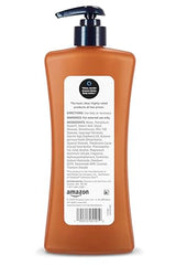 Amazon Basics moisturizing cocoa butter lotion in pump bottle for daily use