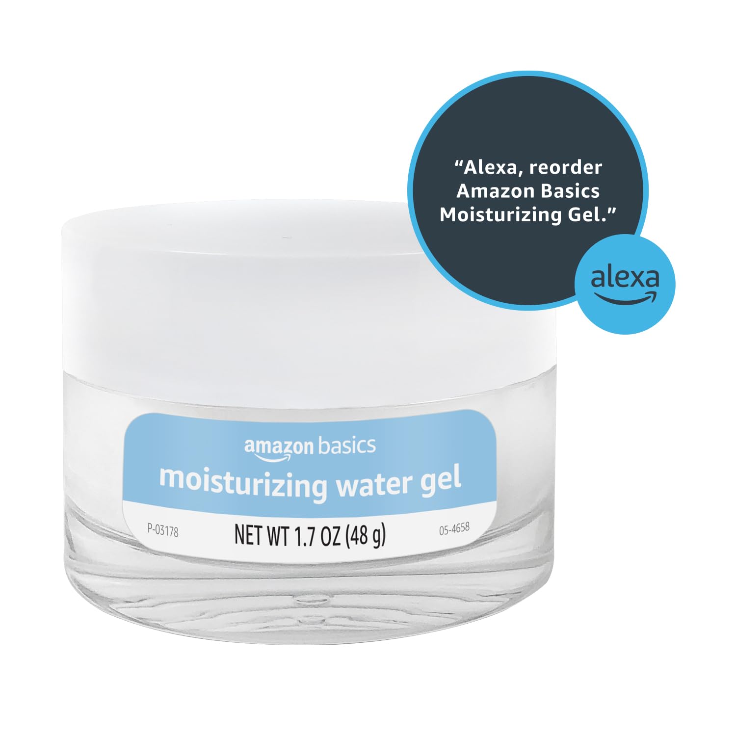 Dispense view of Amazon Basics Moisturizing Water Gel for easy application