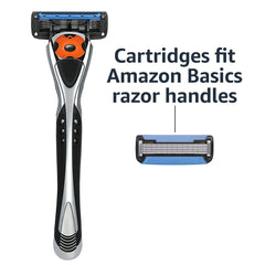 Lubricating strip with Vitamin E on MotionSphere cartridge for a comfortable shave.