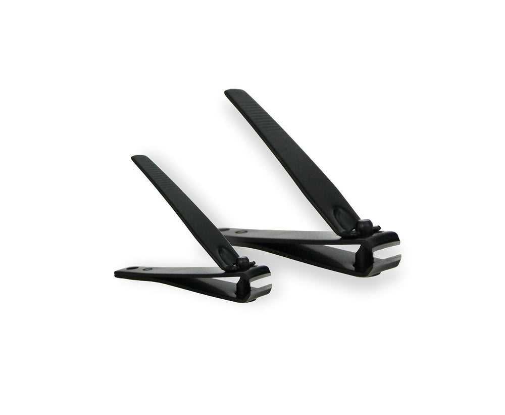 Amazon Basics nail clipper with black finish adds style to grooming.