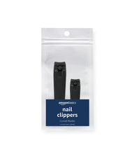 Amazon Basics nail clipper set with curved blades for precise trimming.