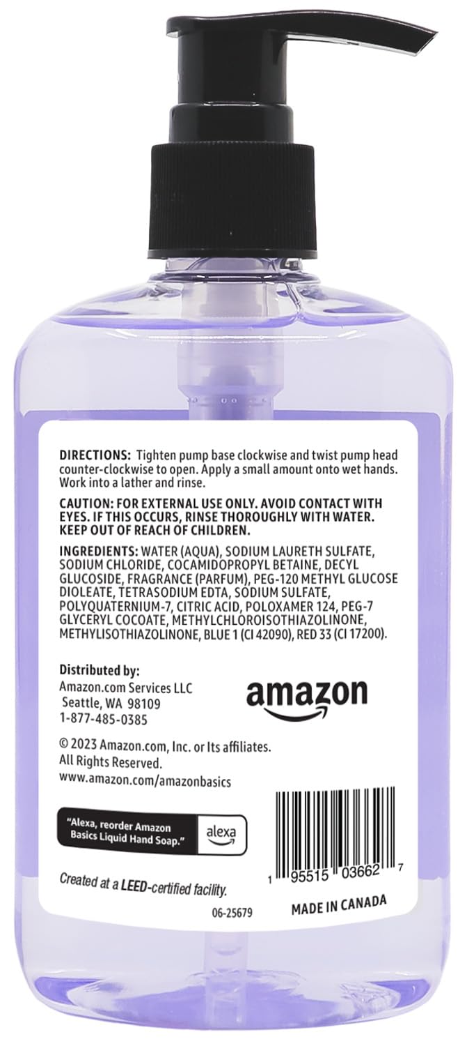 Close-up of soft lather forming on hands with Amazon Basics soap