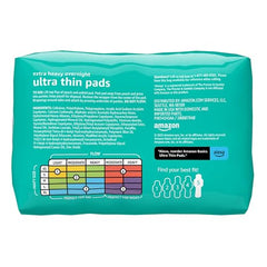Amazon Basics ultra-absorbent core highlights high capacity for overnight protection.