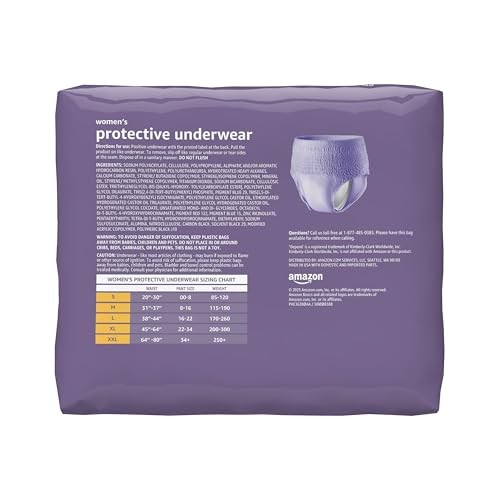 Amazon Basics postpartum underwear XL soft topsheet shows skin friendly cotton feel.
