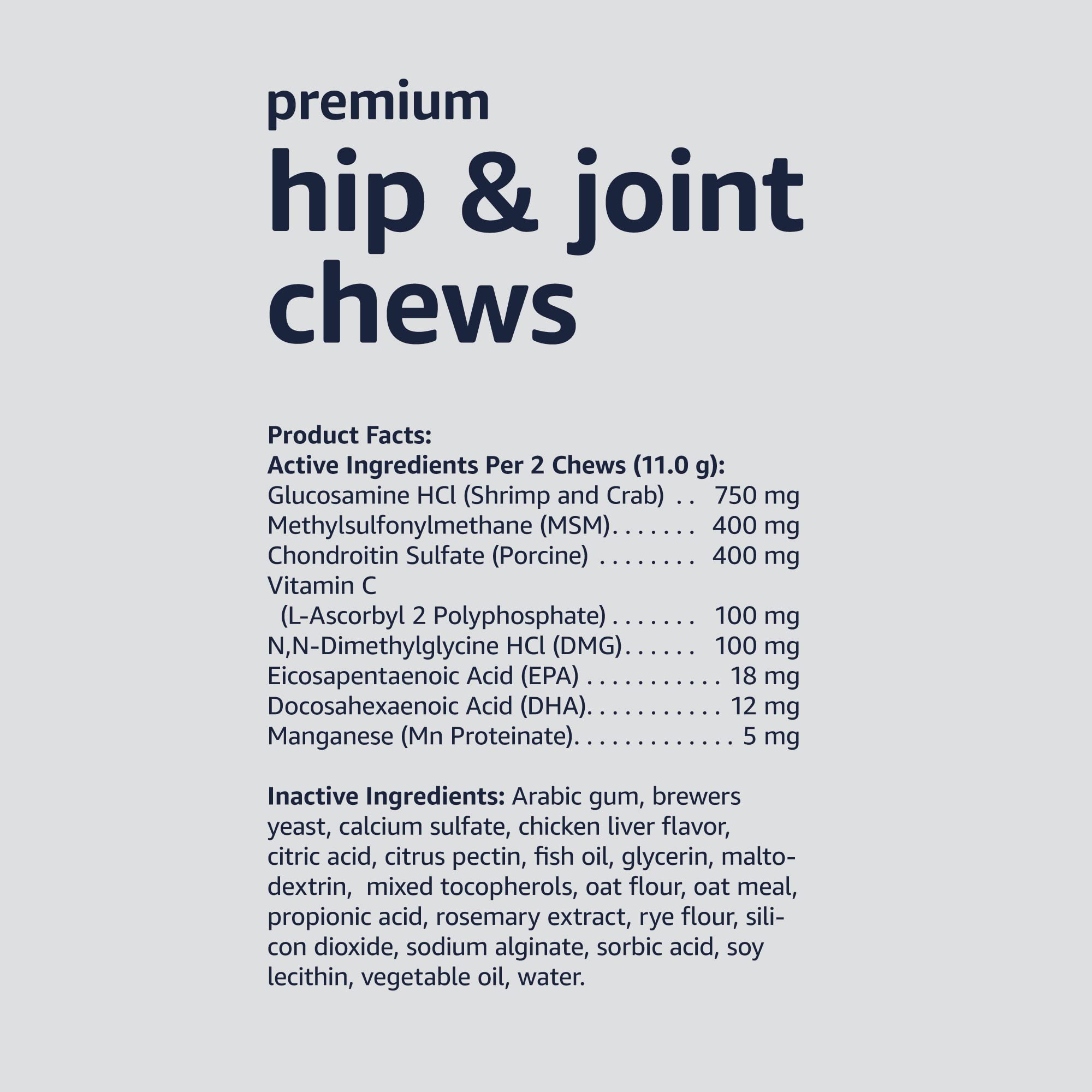 Amazon Basics premium chews resealable bag with freshness seal