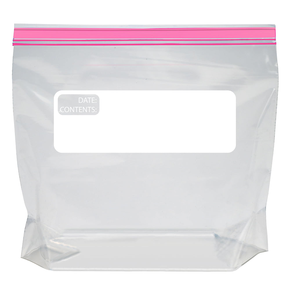 Amazon Basics quart bags pack in a 150-count bundle for bulk use.