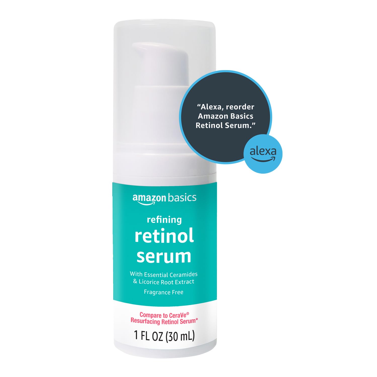 Amazon Basics Retinol Serum fragrance-free formula suits sensitive routines.