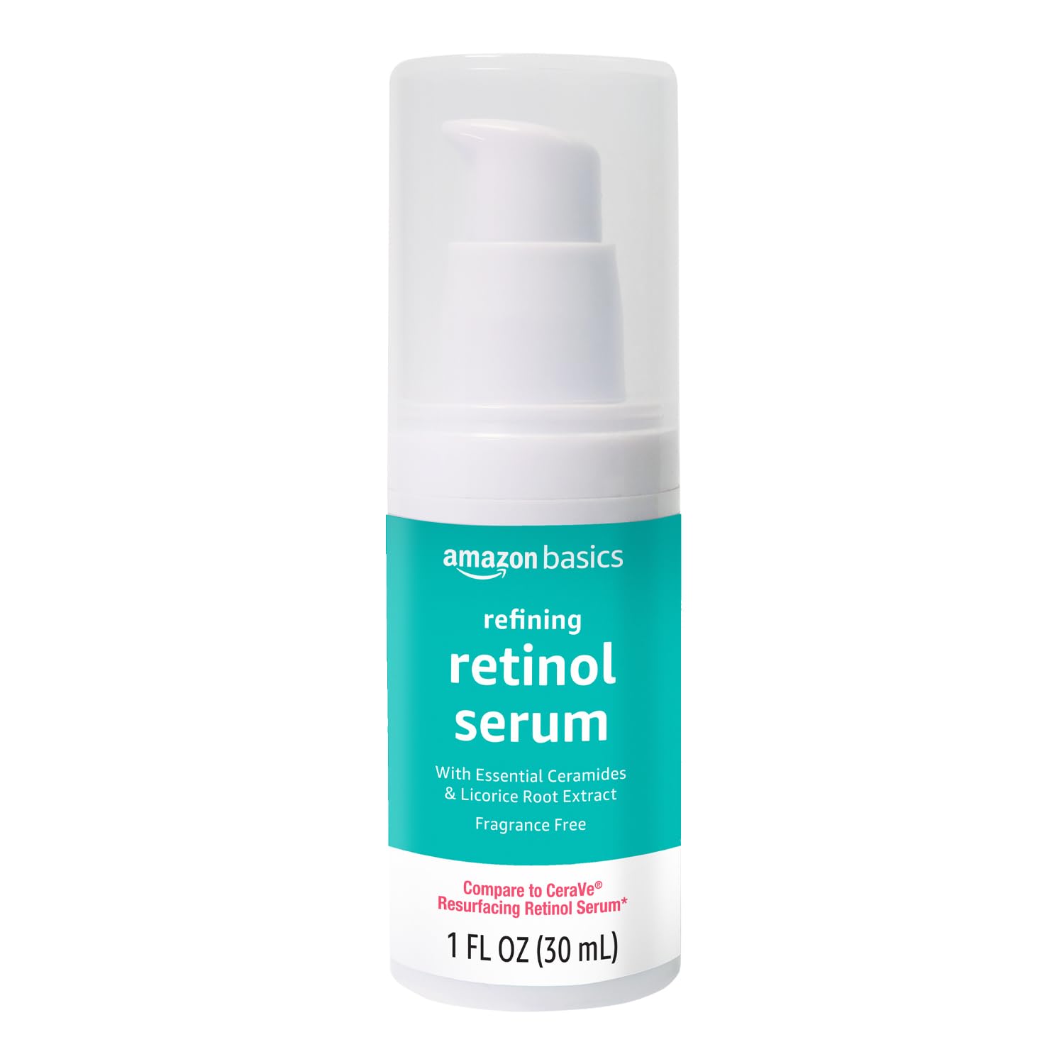 Amazon Basics Retinol Serum fast-absorbing texture supports smoother daily application.