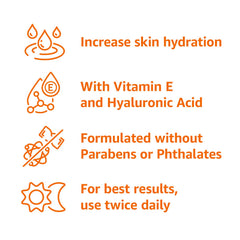 Amazon Basics Rose Water Toner label highlighting alcohol-free formula for sensitive skin.