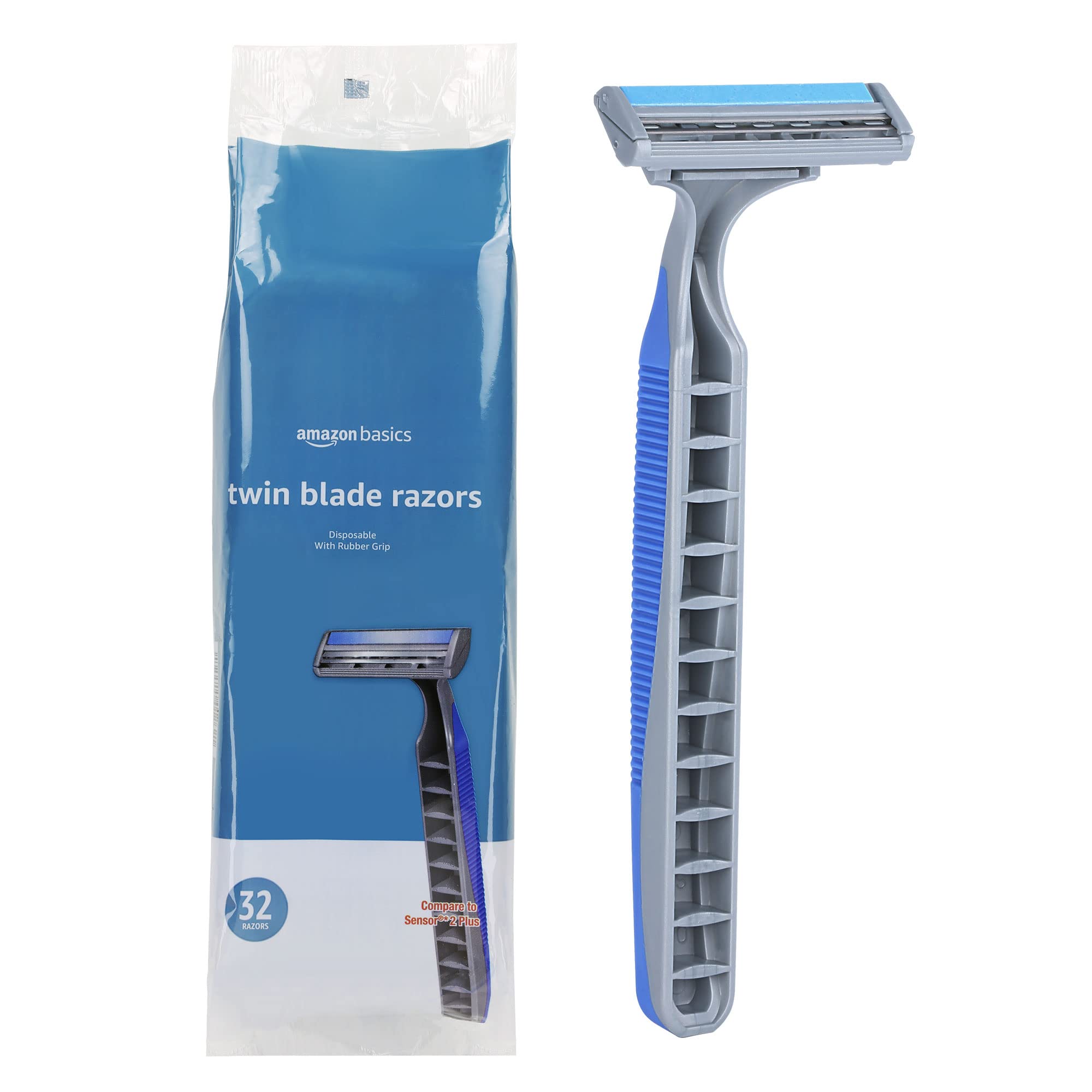 Amazon Basics rubber grip handle shown wet for reliable traction